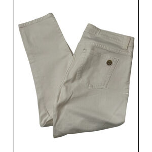 Women's Michael Kors White Denim Izzy Skinny Jeans Size 8
